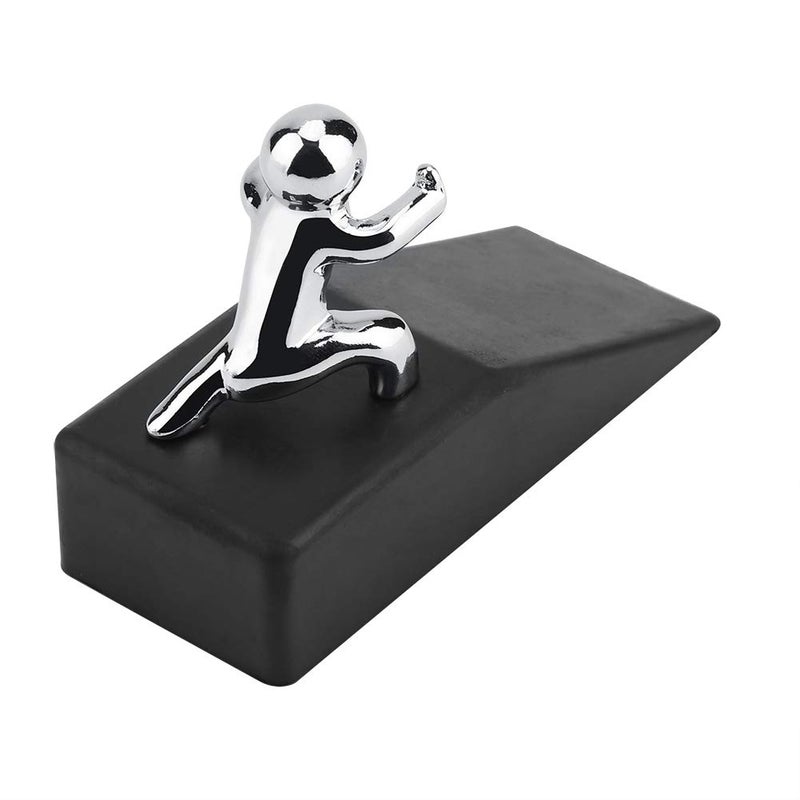 Aramox Door Stopper, Zinc Alloy Little and Man with Non-Slip Rubber Bases Door Stop Anti-Collision Door Stopper Novelty Decorative - Image 5